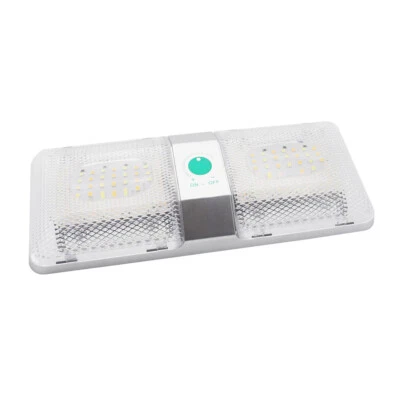 Car LED Ceiling Double Dome Light Interior Roof Reading Lighting Lamp For Truck - Image 1 of 4