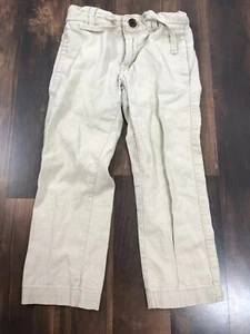 Gap Kids pants sz 5 button and drawstring khakis Dd13 - Picture 1 of 7