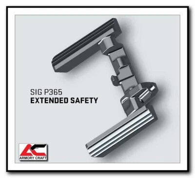 Sig P365 Ambi Extended Manual Safety by Armory Craft - P365XL, XMACRO, FUSÍVEL - Imagem 1 de 4