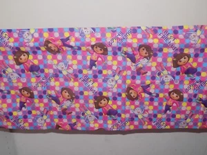 Nickelodeon Dora Explorer animated Pink Purple Girls Baby Window Curtain Valance - Picture 1 of 2