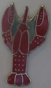 New Red Lobster Lapel Hat Pin Fisherman Tie Tack Ocean Animal Sea Creature Claw - Picture 1 of 1