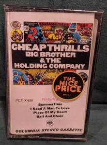 CHEAP THRILLS BIG BROTHER & THE HOLDING COMPANY JANIS JOPLIN CASSETTE SEALED - Picture 1 of 3