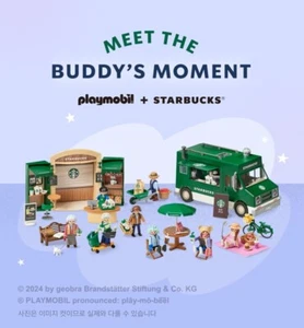 Starbucks Korea X Playmobil 2024 Special Figures Meet The Buddy'S Moment - Picture 1 of 37