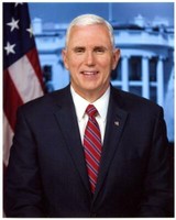 Official Secret Service White House Portrait Vice President Mike Pence Photo