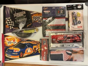 Lot of NASCAR Johnson Earnhardt Flags, Pennants K Petty & JPM License plate - Picture 1 of 10