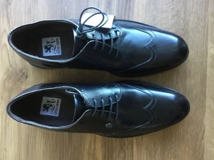 OTTO KERN 91083 Schnürschuh Herren Business Schuh Leder Gr. 41 Schwarz Neu - Bild 1 von 9