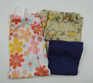Lot 3 Wonder Nation & American Marketing Assorted Girls Pajama Bottoms Size 4T - Picture 1 of 6