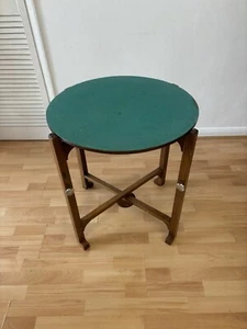 Vintage Wooden Folding & Reversible Games Table Cards Table Occasional Table - Picture 1 of 24