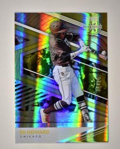 2020 Elite Extra Edition Prime Numbers Gold #16 Ed Howard /24 - Chicago Cubs