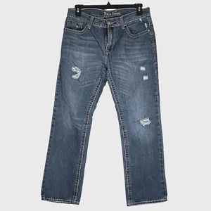Axe & Crown - Men's Size 32 X 30 - Distressed Slim Fit Blue Jeans - Picture 1 of 9