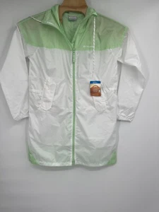 Columbia Women's Flash Challenger Long Windbreaker Jacket Green Size S NWT - Picture 1 of 6