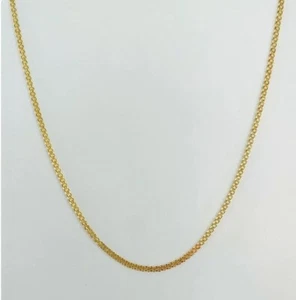 14k Yellow Gold 2.5mm Bismark Link Chain Necklace 20" 2 Grams - Picture 1 of 16