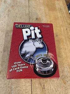 Deluxe PIT Parker Brothers Card Game Complete Cards Sealed & Bell New Open Box