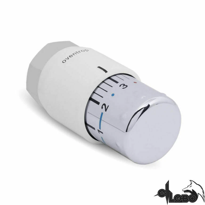 Oventrop Uni SH 7-28°C Flüssig-Fühler Thermostat - Weiß/Verchromt (1012065)