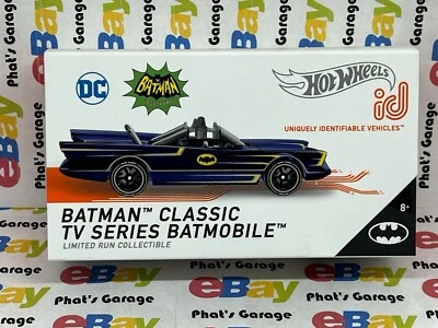Hot Wheels ID Series BATMAN CLASSIC TV SERIES BATMOBILE 1966 Limited Run BLUE - Image 1 of 3