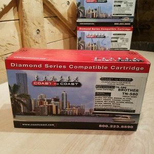 Cartuccia toner nero per Brother TN 580 Coast To Coast Diamond Swanky Barn - Foto 1 di 12