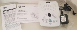 AT&T Digital Answering System #1738 Time/Date English Or Spanish w/ Books Cords - Zdjęcie 1 z 6