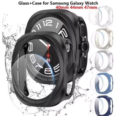 For Samsung Galaxy Watch 7/8 Ultra 47mm Case Tempered Glass 360 Protection Cover - Image 1 of 4