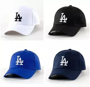 Unisex LA Initials Bordado Algodón Gorra de Béisbol Gorra de Limpieza Sombrero de Verano Deporte - Imagen 1 de 16