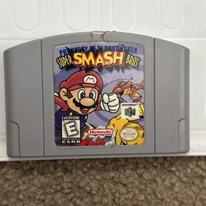 Super Smash Bros. N64 (Nintendo 64) Original Getestet Funktioniert Blockbuster Label - Bild 1 von 7