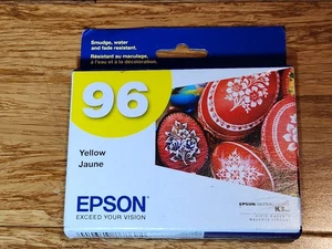 Original Epson 96 Tintenpatrone Gelb T096420 Datum: Februar 2025 - Bild 1 von 7