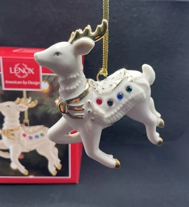 Lenox Holiday Gems Rentier Weihnachtsschmuck. 4,2" nie benutzt. Neu im Karton. - Bild 1 von 5
