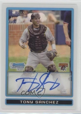 2009 Bowman Draft Prospects Chrome Refractor /500 Tony Sanchez #BDPP76 Auto - Image 1 of 2