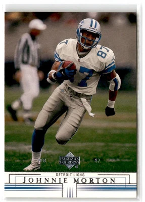 2001 Upper Deck Johnnie Morton #62 Detroit Lions - Image 1 of 2