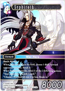 Final Fantasy TCG Sephiroth Foil RE-187 / 18-116L – Legendary Rare NM - Picture 1 of 6