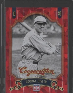 2012 Panini Cooperstown #20 George Sisler Crystal Collection Red #/399 - Bild 1 von 2