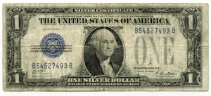 1928-A Silver Certificate - One Dollar Currency Note - United States - L921 - Picture 1 of 2