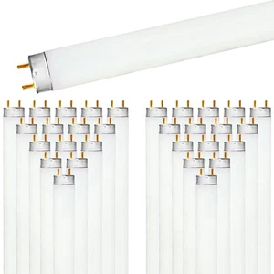 Luxrite F17T8/835 17W 24" T8 Fluorescent Tube Light Bulb 3500K 1350LM G13 30PK - Picture 1 of 4