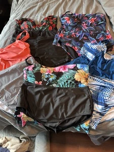 Paket mit 5 - 2-teiligen Badeanzügen - Badeanzügen - Bikini’s - Größe 1X - Nagelneu - Bild 1 von 5