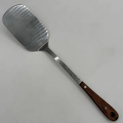 Vollrath Stainless Steel 46966 Spatula Wood Handle Heavy Duty 14.5” Nice - Image 1 of 4