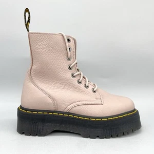 Dr Doc Martens Womens 9 Jadon Boots Vintage Pisa Leather Combat Platform Lace Up - Picture 1 of 10