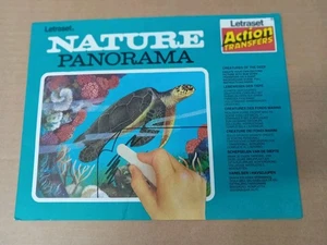 VINTAGE LETRASET. NATURE PANORAMA. BASIC BACKGROUND ONLY 1970S? - Picture 1 of 3