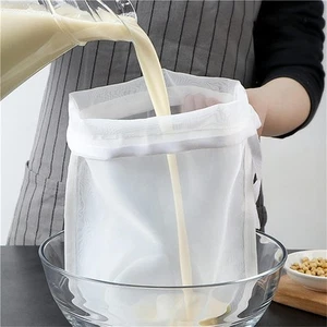 White Nut Milk Bag Reusable Cheesecloth Bags For Straining Almond Soy Milk St... - Picture 1 of 5