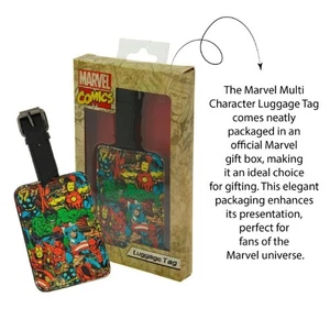 Marvel Luggage Tag – Multicolor Cute Superhero  -Captain America, Spiderman - Picture 1 of 6
