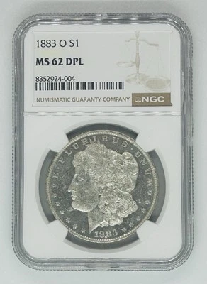 1883-O Morgan Silver $1 Dollar Coin NGC MS 62 DMPL - Image 1 of 2