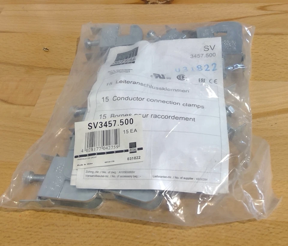 Abrazadera de conexión de conductor Rittal 16-50 mm 15 un. NUEVO Foto 1 de 1