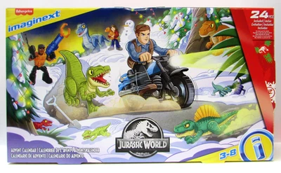 Fisher Price Imaginext JURASSIC WORLD Advent Calendar Christmas Countdn 2012 NEW Foto 1 de 4