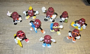 Lot of 10 California Raisins PVC Figures Vintage Toys 80s Trumpet Surfboard - Picture 1 of 13
