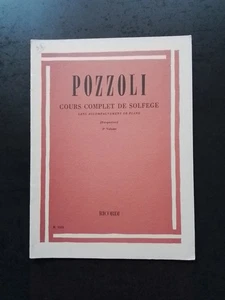 PARTITION POZZOLI - COURS COMPLET DE SOLFEGE VOL 2 (DESPORTES) - Imagen 1 de 1