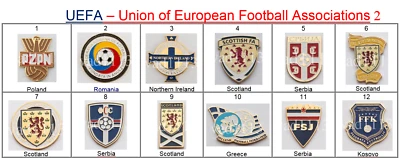 Badge Pin : football federation - UEFA  part 2 . - Image 1 of 4