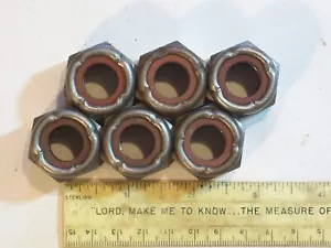 Hardware HEX NUTS NYLON INSERT 5/8-11 21NU101 ZINC PLATED HEAVY HEX LOCKNUT NUTS - Picture 1 of 3