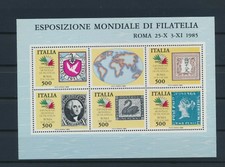Italy Repubblica 1985 philatelic exhibition good sheet MNH