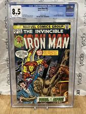 Iron Man #82 CGC 8.5 (Marvel 1976)  Super Apes and Red Ghost appearance!  WP!