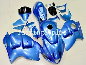 Kit de carenado de inyección ABS azul sólido apto para Hayabusa 1997-2007 GSXR1300 Gen 1 - Imagen 1 de 7