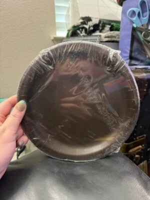 Chocolate Brown 8-3/4" Paper Plates 24ct. Tableware Party Supplies Tableware New - Image 1 of 2