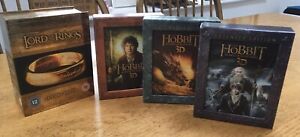 Lord Of The Rings Trilogy & The Hobbit Trilogy 3D Extended Blu Ray Boxset